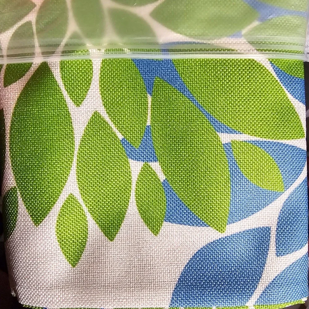Navy Blue Green Dahlia Flower Throw Pillow Covers 18x18 Botanical 2 Square